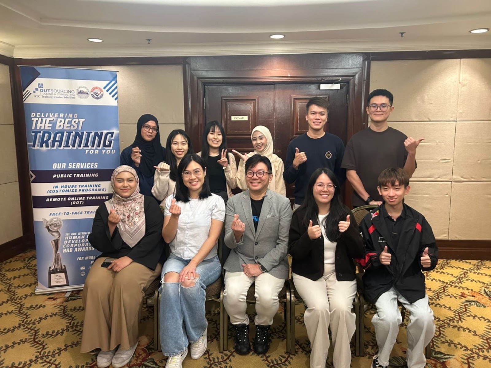 Corporate participants at an AI-powered content creation workshop